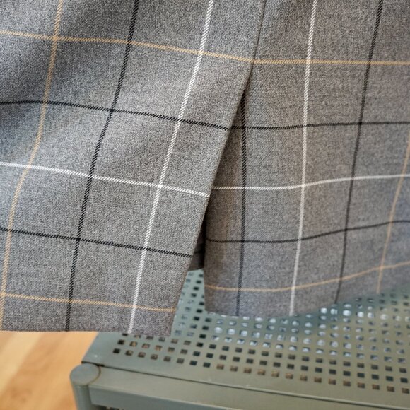 Ann Taylor Grey Checked Sheath Dress Size 2 Petite - Picture 4 of 8